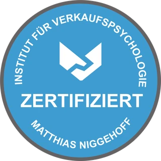 Siegel: Zertifiziert vom Institut für Verkaufspsychologie
